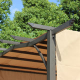 San Remo Brown Sliding Pergola Gazebo Shelter