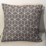 Outdoor Grey Geometric Scatter Cushion