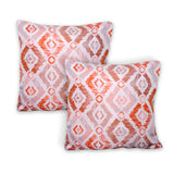 Outdoor Orange Patterned Scatter Cushion