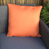 Outdoor Orange Plain Scatter Cushion