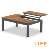 LIFE Soho Lounge Set with Teak Lift Up Coffee Table