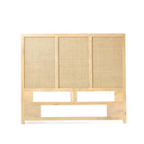 Venti Natural Mango Wood & Cane Headboard from Roseland Furniture