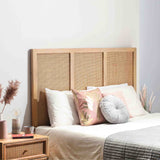 Venti Natural Mango Wood & Cane Headboard Lifestyle