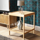 Venti Natural Mango and Cane Side Table Lifestyle