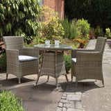 Wentworth 2 Seat Rattan Garden Bistro Set Lifestyle Setting