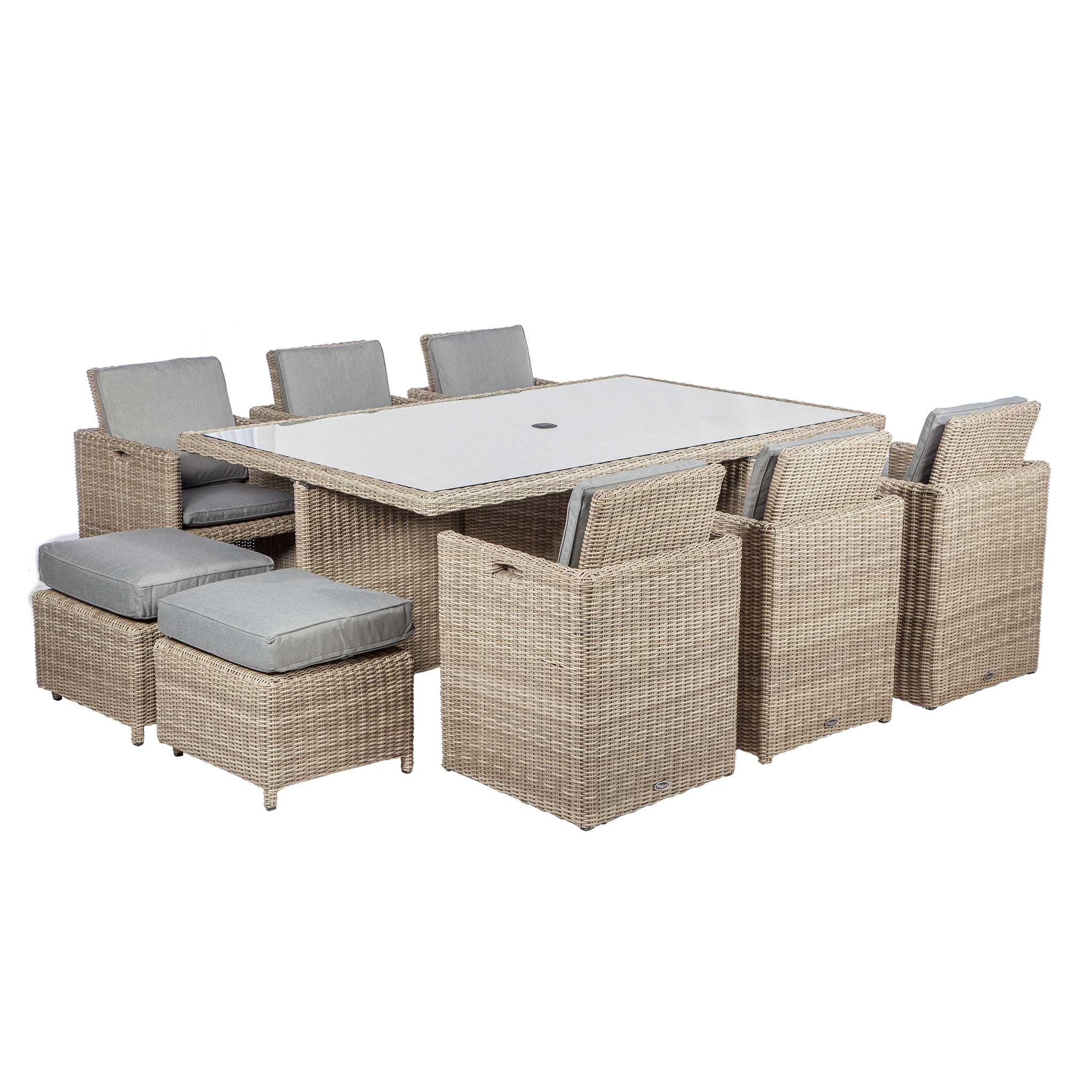 10 seater cube rattan garden deals furniture