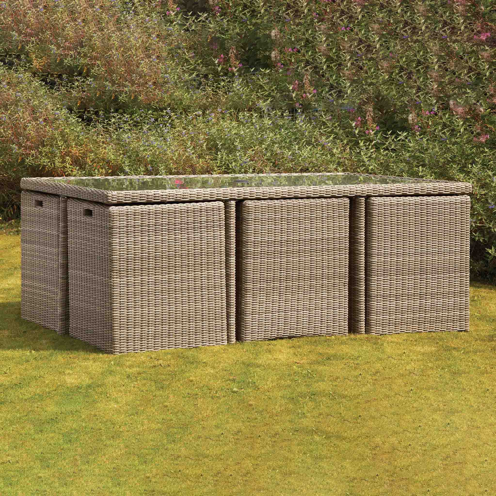 Rattan 10 seater discount cube