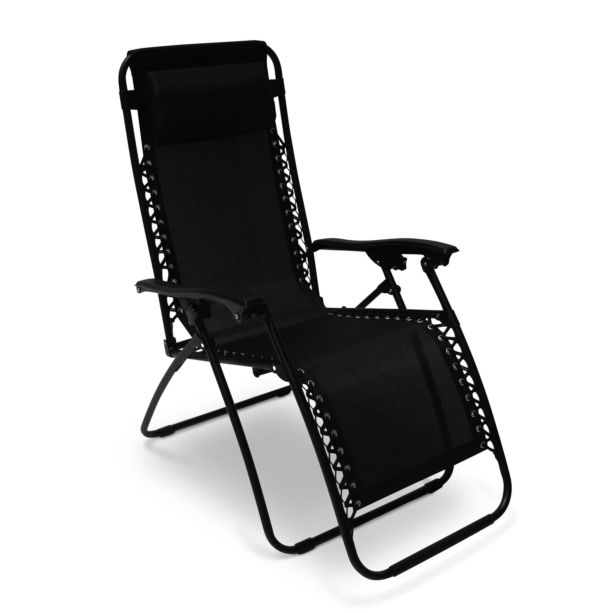 Zero gravity black relaxing deals garden chair